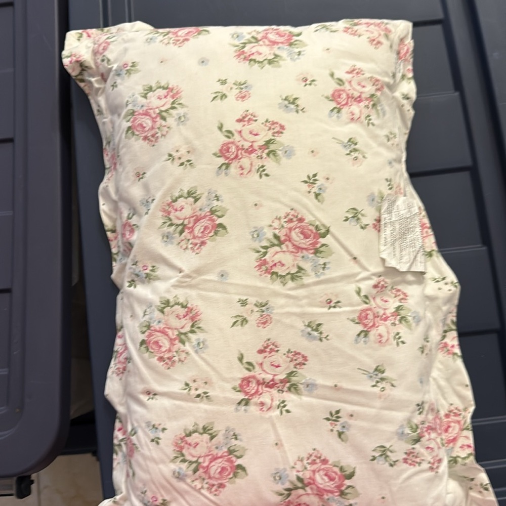 Simply Shabby Chic Pastel Floral Pillow - Picture 3 of 3